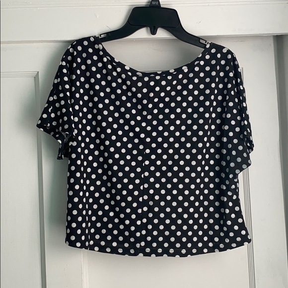 Smiley face polka dot crop top - Picture 3 of 4